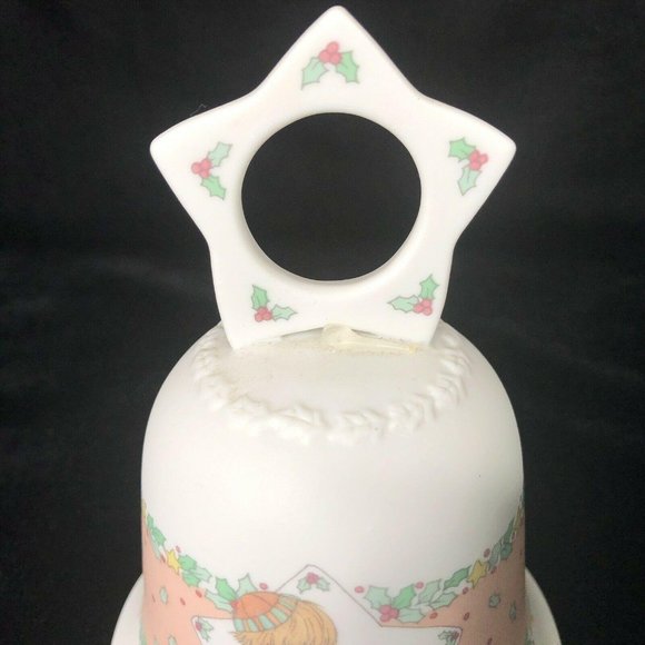 1993 Precious Moments Nativity Bell Christmas Is A Time To Share Star Top - Picture 3 of 11